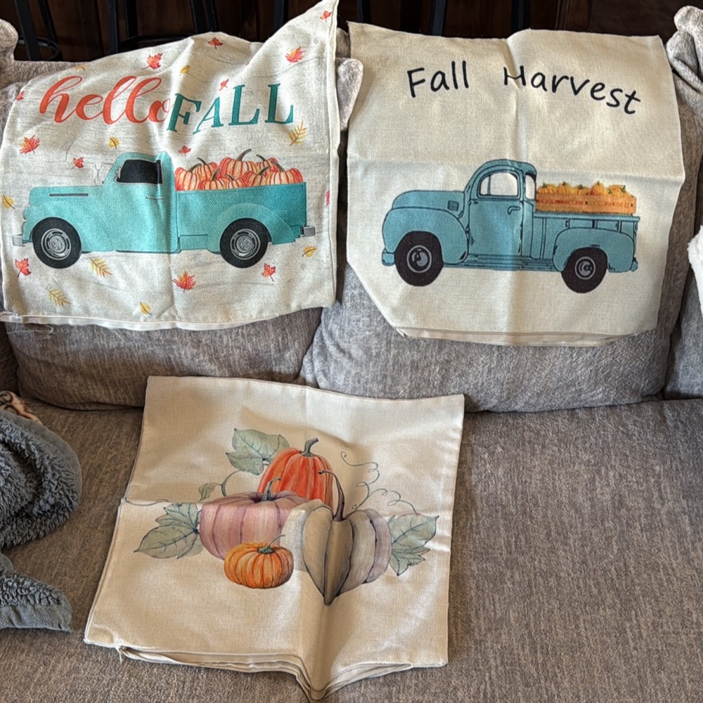 Fall Harvest Decorative Pillow Covers